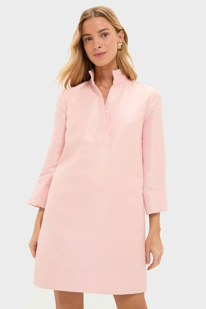 Soft Pink Dupioni Megan Dress