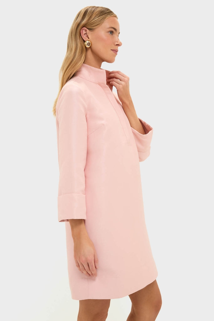 Soft Pink Dupioni Megan Dress