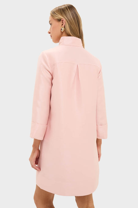 Soft Pink Dupioni Megan Dress