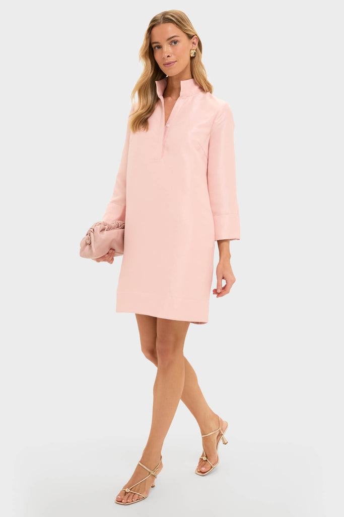 Soft Pink Dupioni Megan Dress