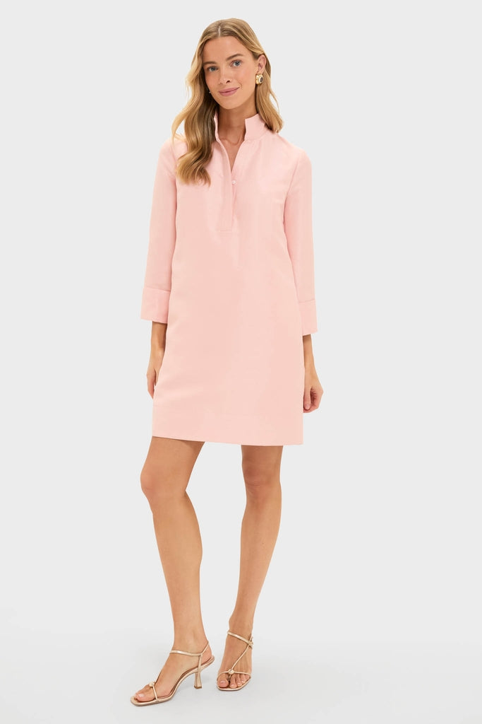 Soft Pink Dupioni Megan Dress