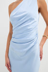 Ice Blue Angela One Shoulder Maxi Dress