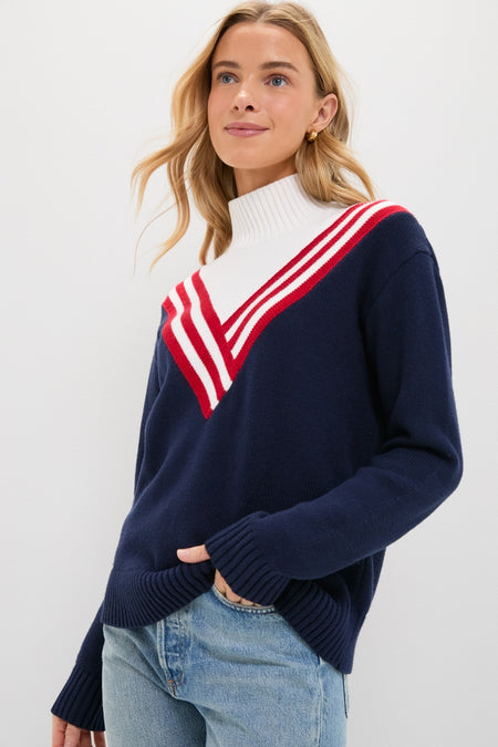 Chevron Johnny Turtleneck Sweater