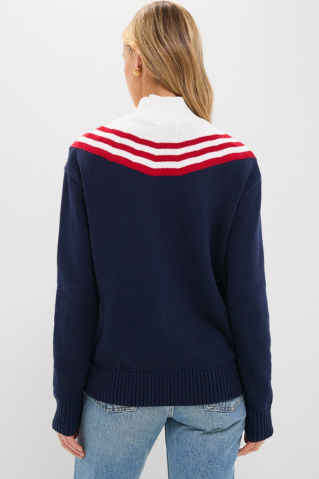 Chevron Johnny Turtleneck Sweater