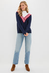 Chevron Johnny Turtleneck Sweater