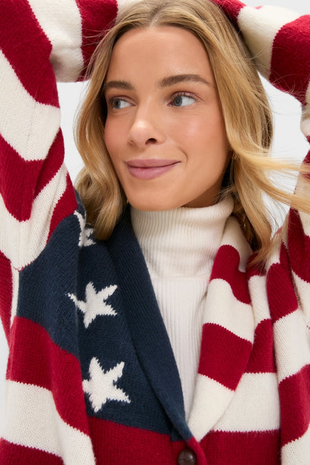 American Flag Lindsey Cardigan