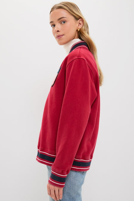 Red Shaun Quarter Zip