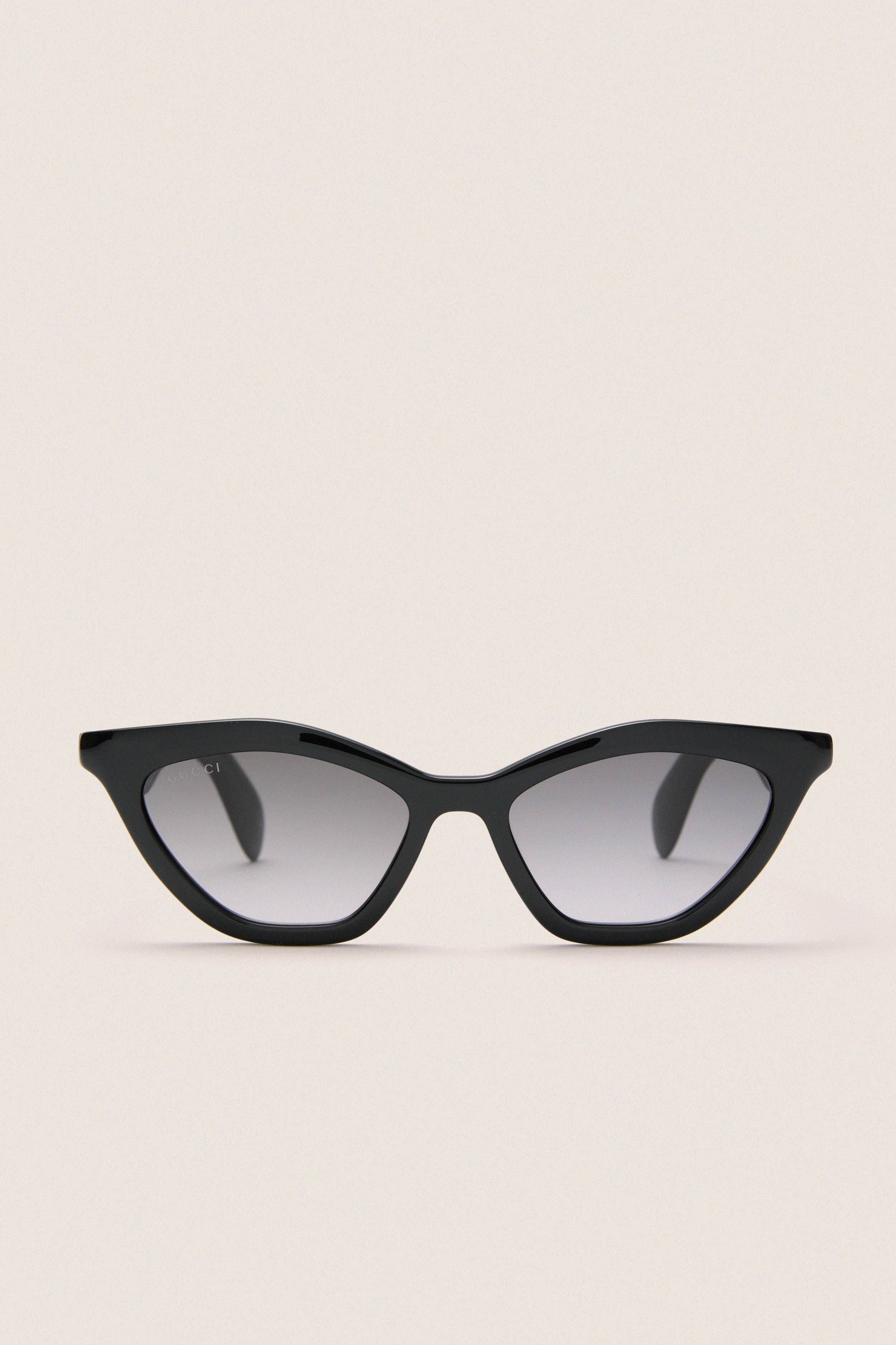 Shiny Black Cat-Eye Mods Sunglasses | Gucci
