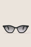 Shiny Black Cat-Eye Mods Sunglasses exude classic elegance with a fun, high-end cat-eye silhouette and gradient lenses, offering effortless style and 100% UV protection.