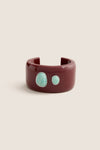 Tuckernuck x Lizzie Fortunato Dark Red Lanna Cuff with Amazonite
