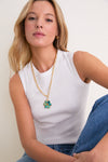 Tuckernuck x Lizzie Fortunato Turquoise Desert Daisy Necklace