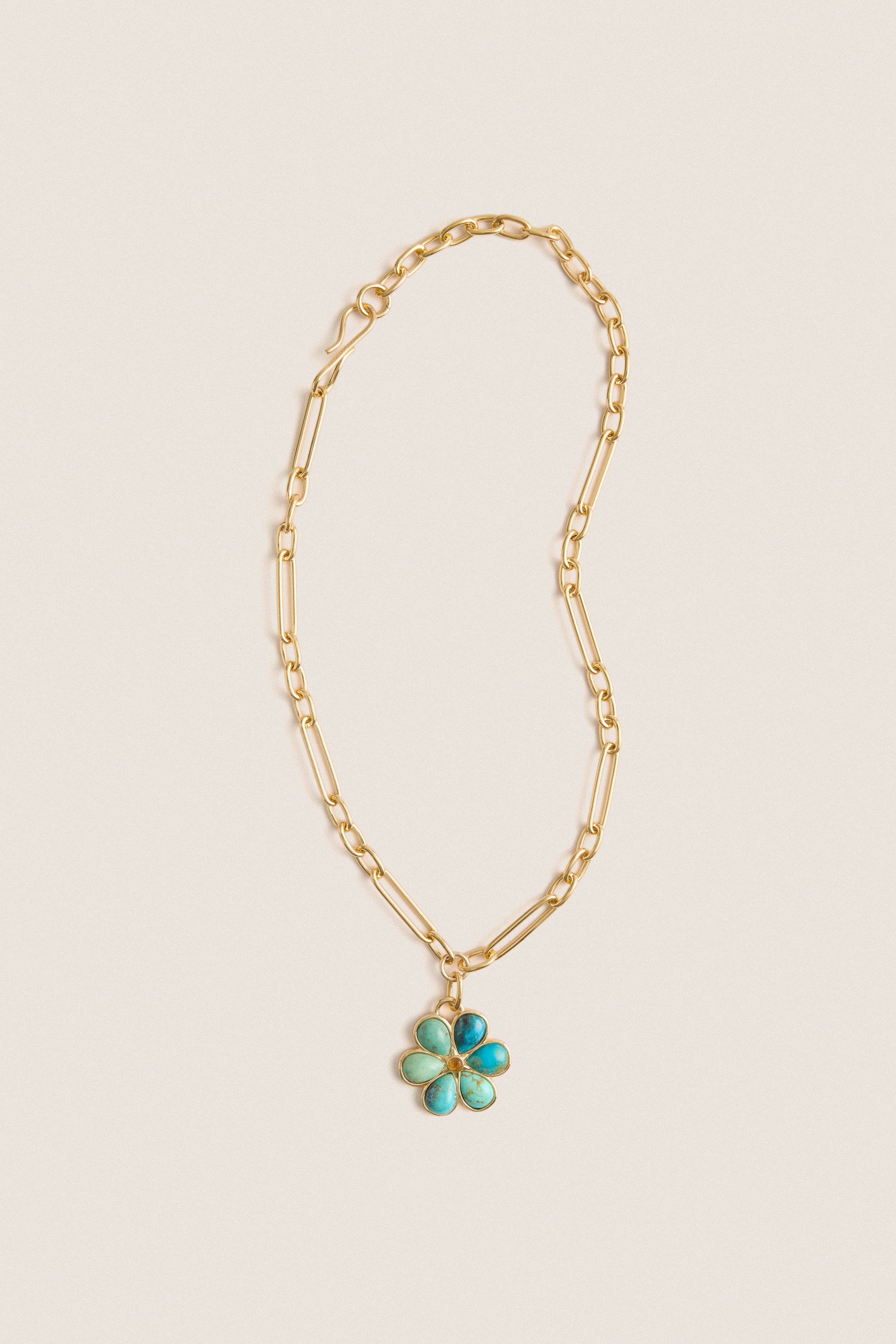 Tuckernuck x Lizzie Fortunato Turquoise Desert Daisy Necklace