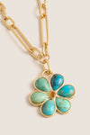 Tuckernuck x Lizzie Fortunato Turquoise Desert Daisy Necklace