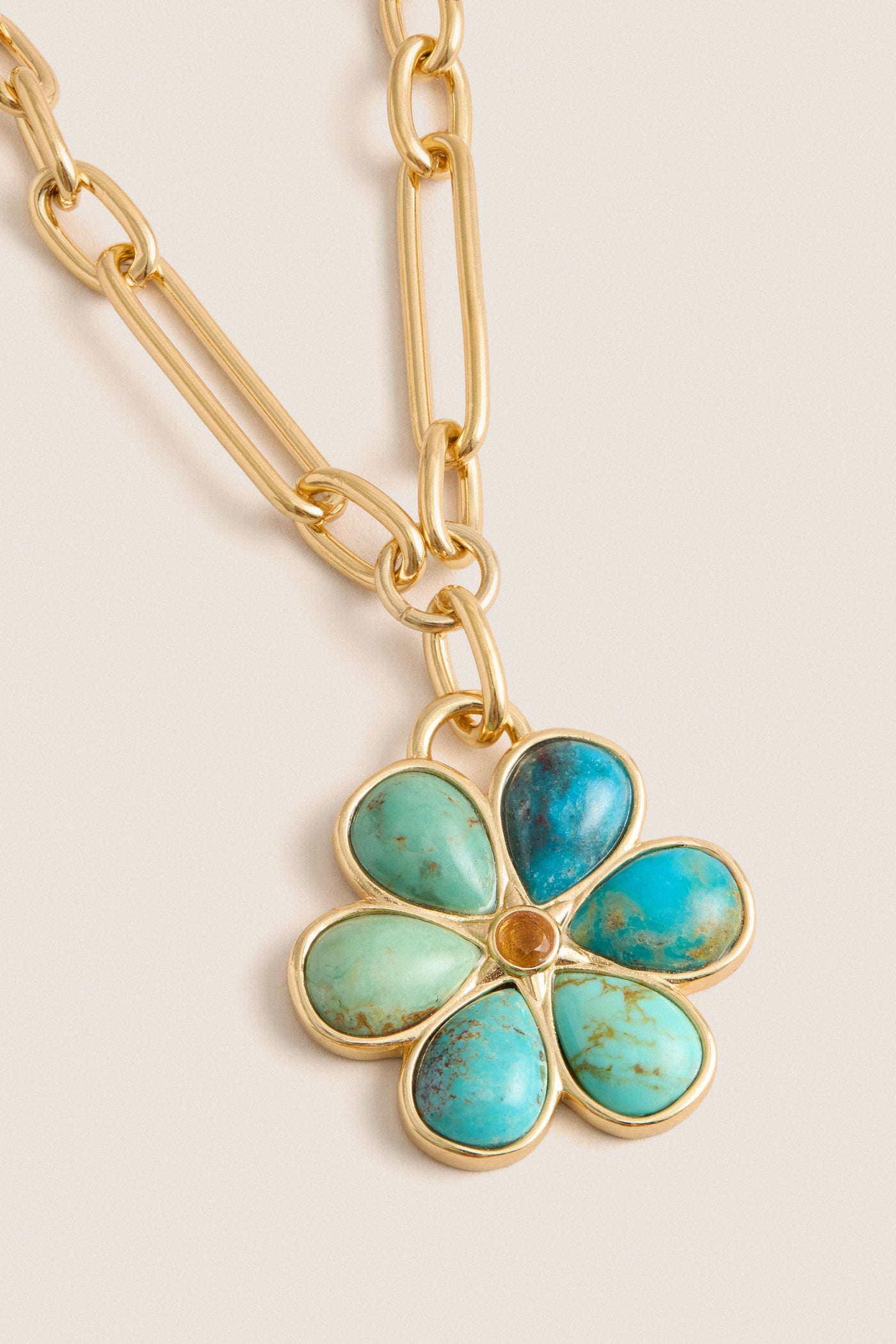Tuckernuck x Lizzie Fortunato Turquoise Desert Daisy Necklace