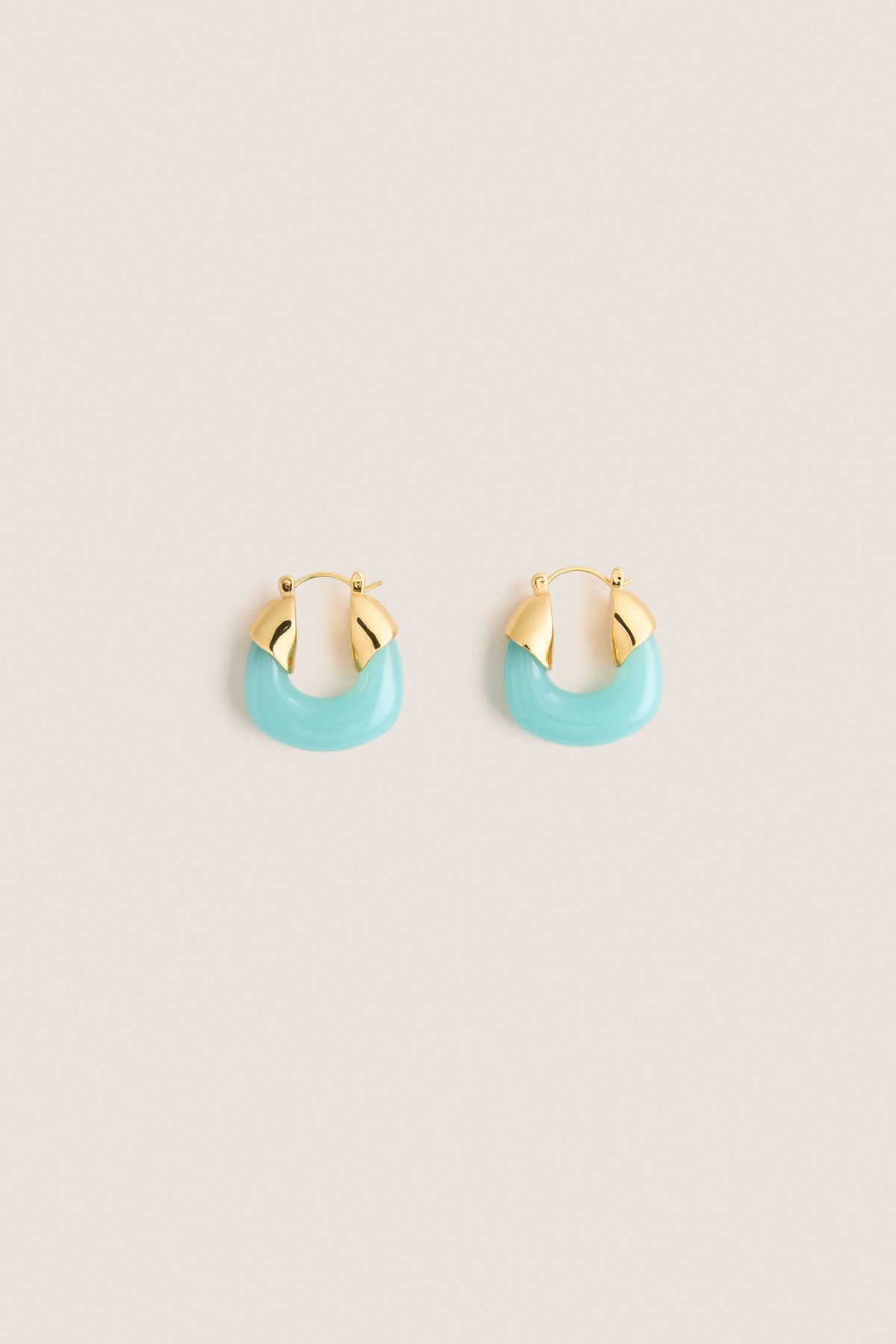Tuckernuck x Lizzie Fortunato Amazonite Mini Organic Hoops
