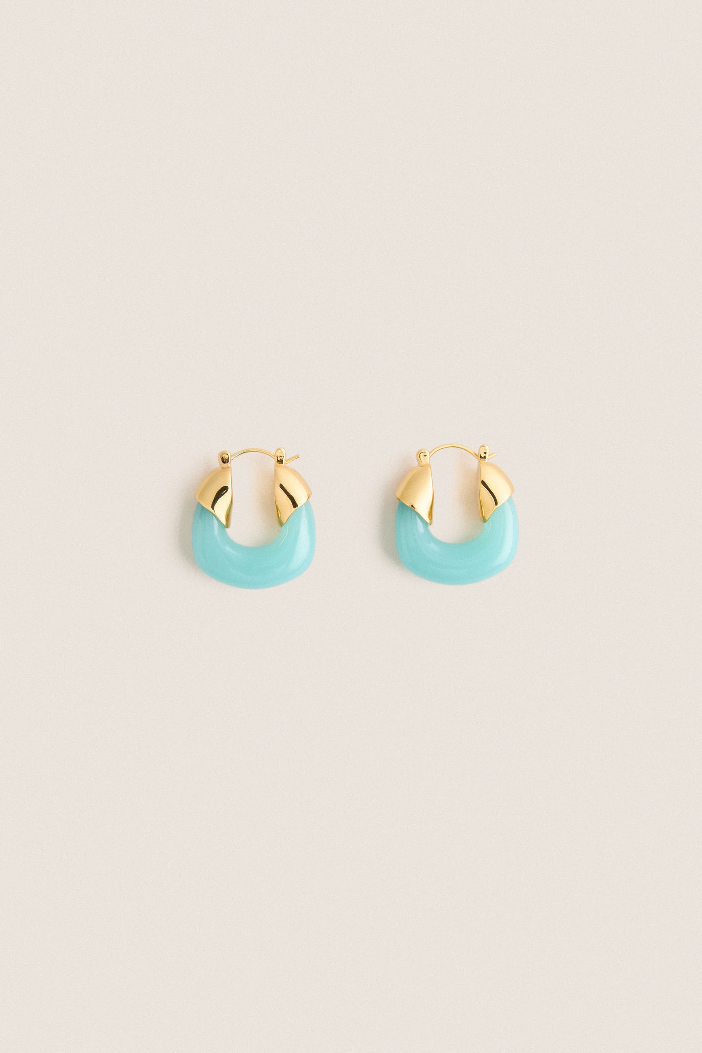 Tuckernuck x Lizzie Fortunato Amazonite Mini Organic Hoops