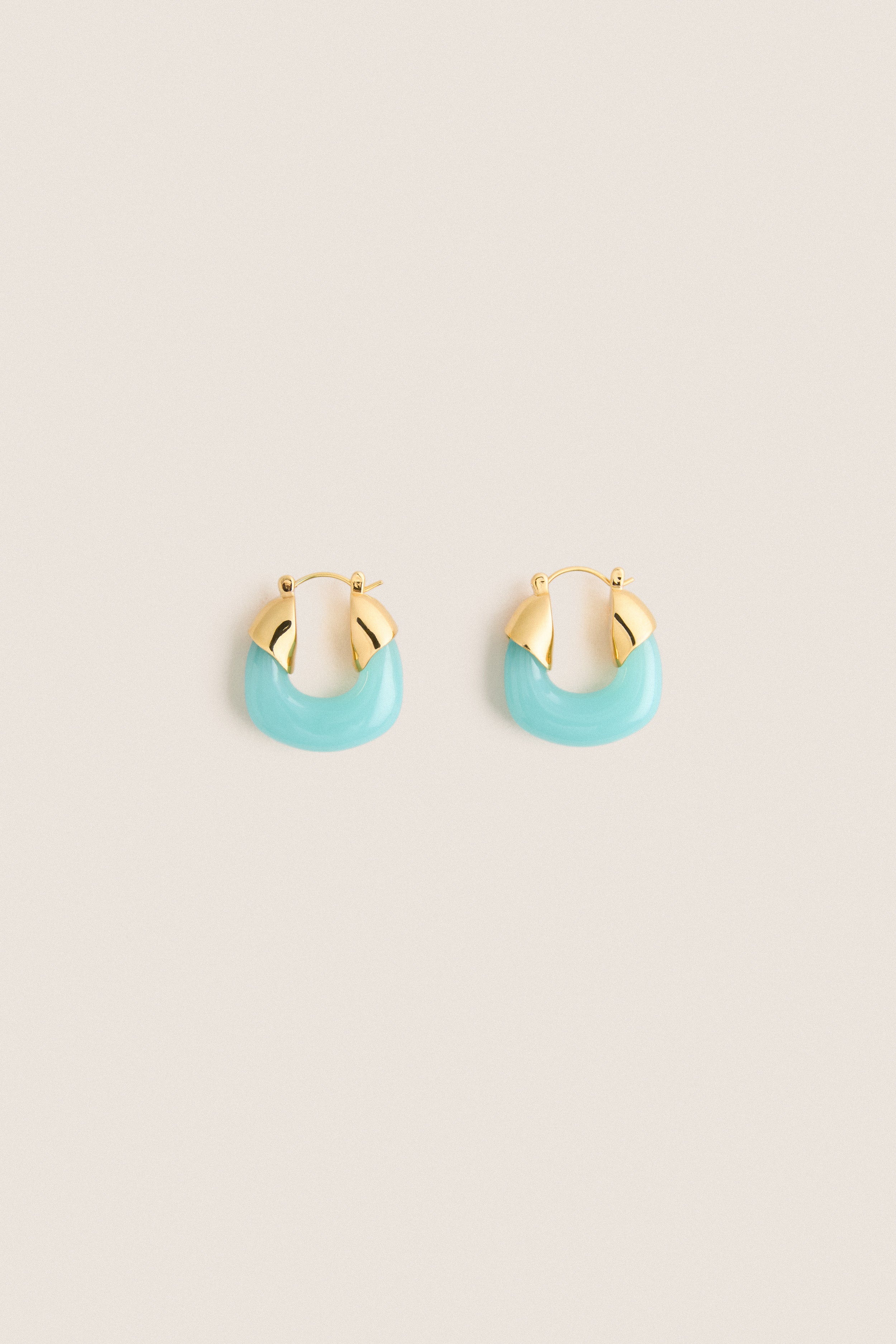 Tuckernuck x Lizzie Fortunato Amazonite Mini Organic Hoops