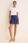 Navy 3D Floral Tate Mini Skirt
