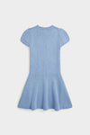 Short-Sleeve Combed Cotton Flag Sweater Dress