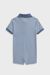 Short-Sleeve Interlock Gingham Shortall