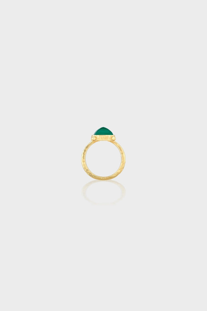 Green Onyx Mystic Eye Gem Ring