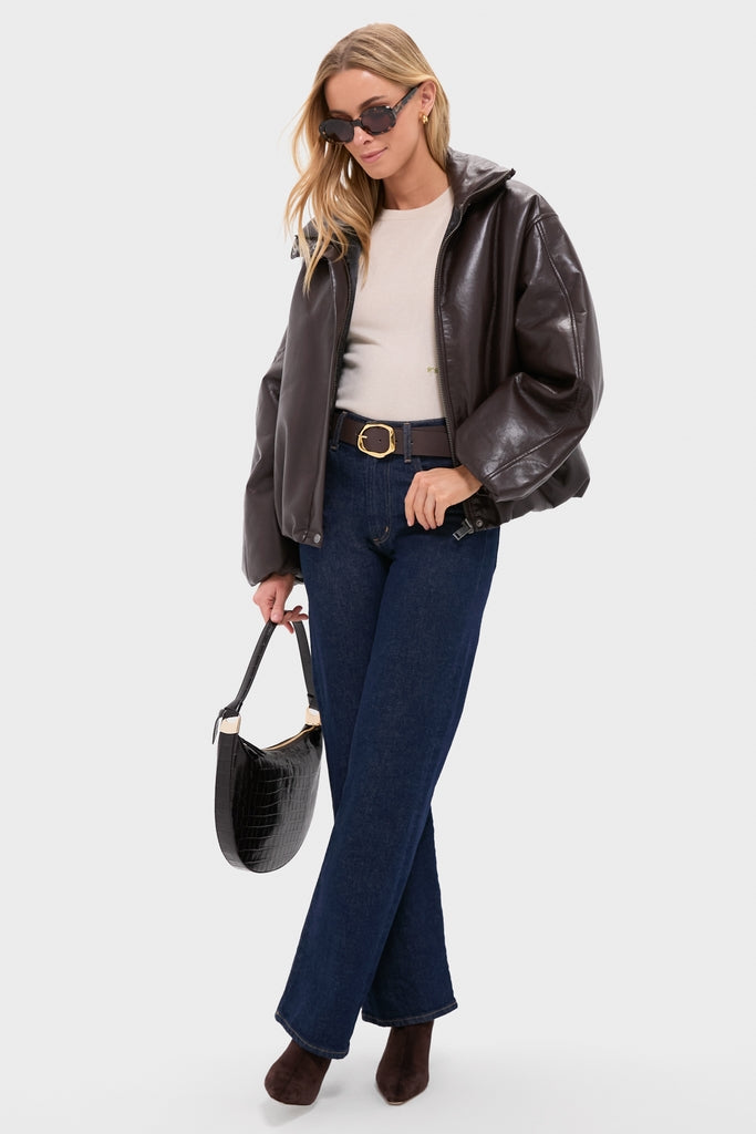 Chocolate and Gold Edmond Mini Belt