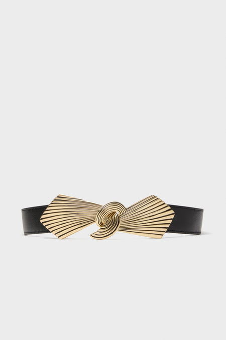 Black and Gold Syna Belt