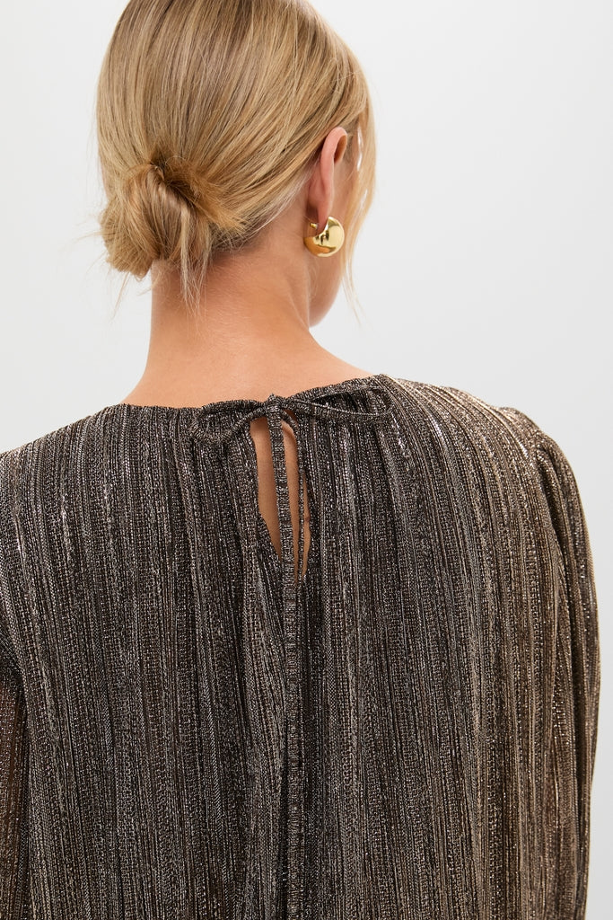 Gold Locke Mini Dress