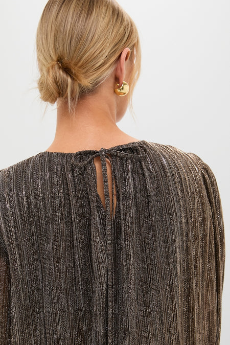 Gold Locke Mini Dress