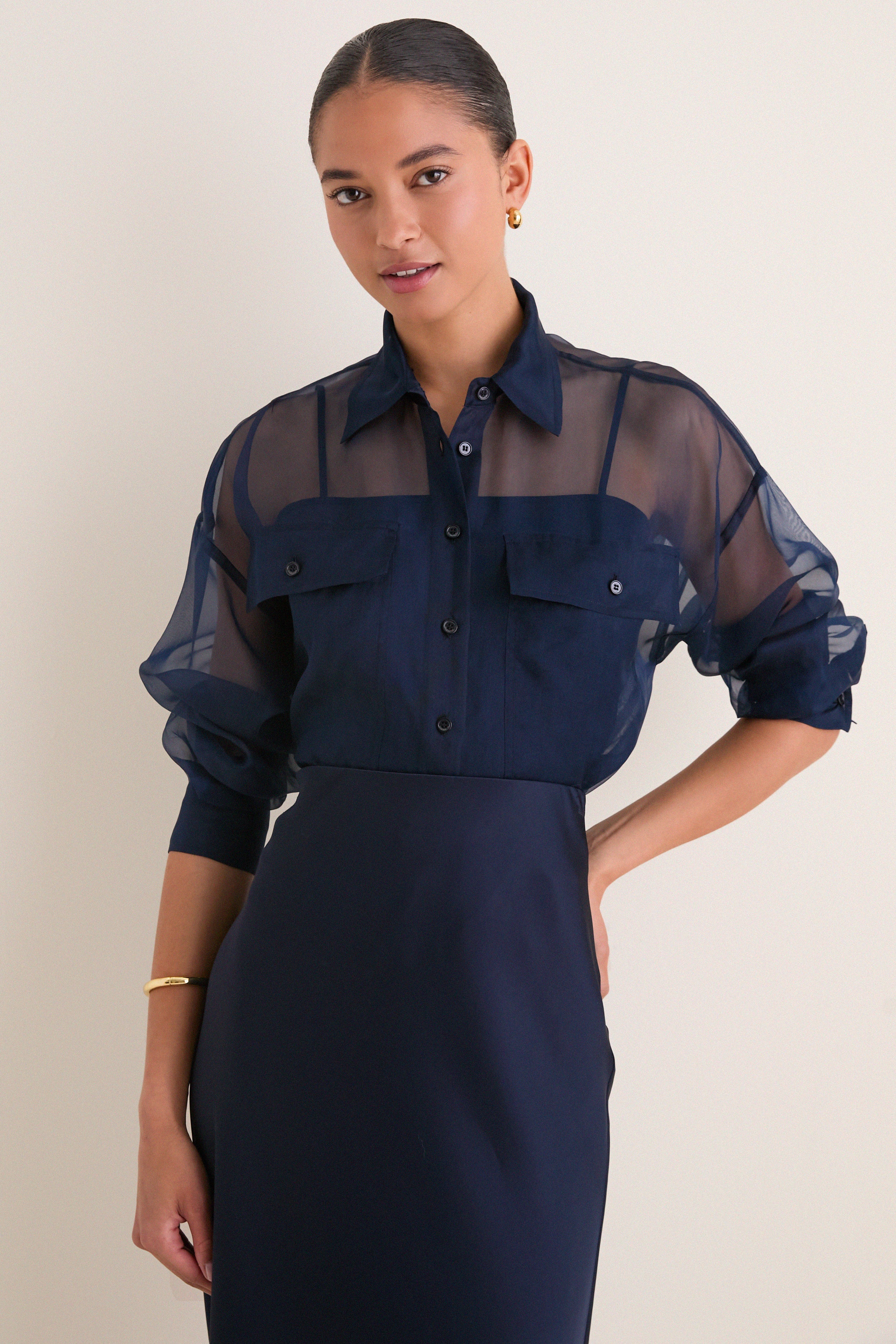 Navy Colomba Top | Weekend Max Mara