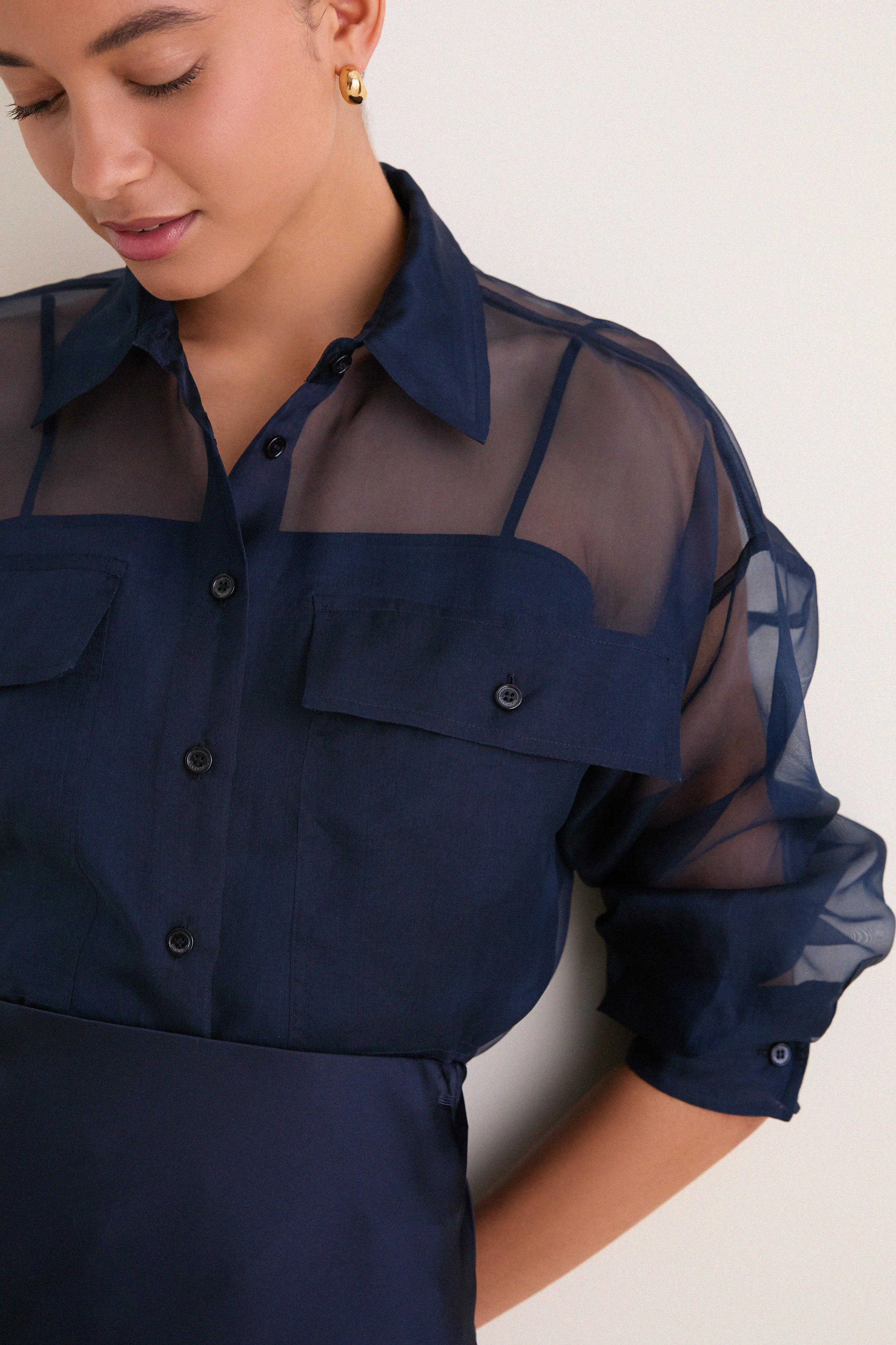 Navy Colomba Top