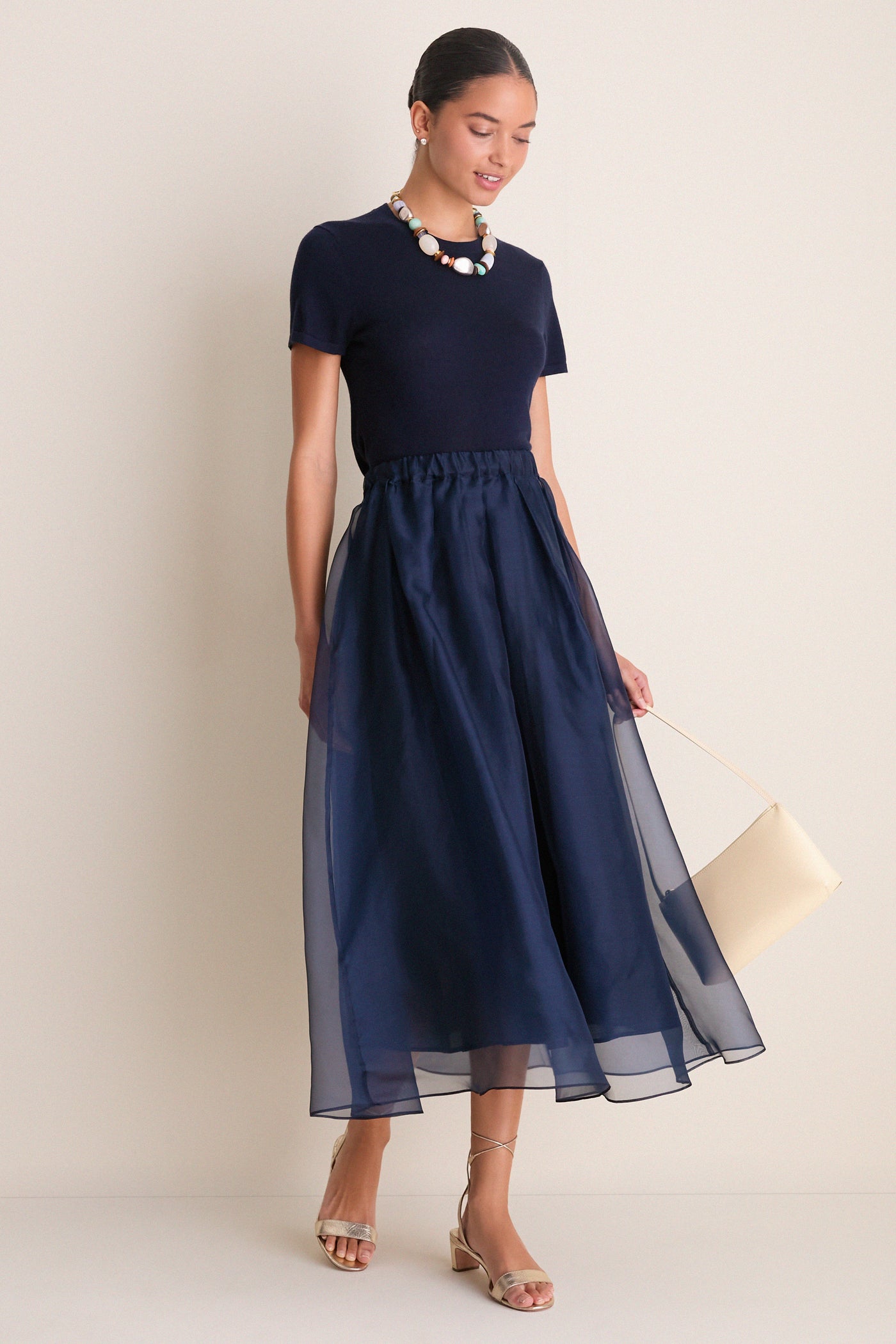 Navy Visino Skirt