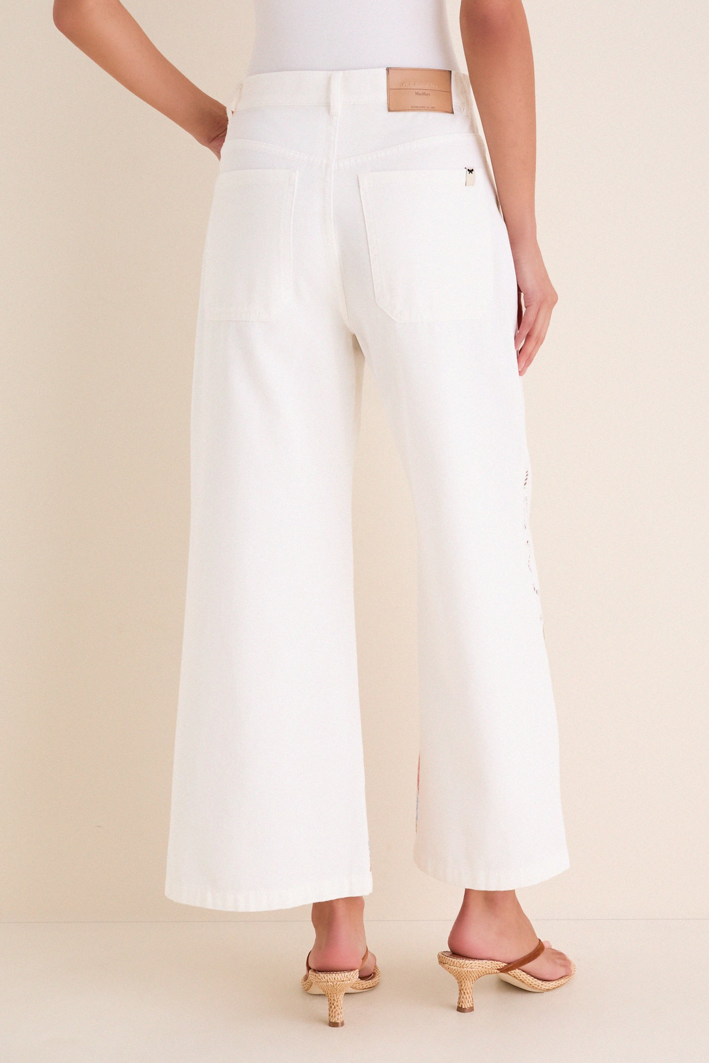White Adunco Long Trouser