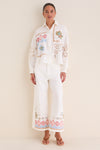 White Adunco Long Trouser