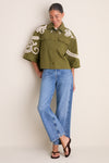 Kaki Flowers Como Jacket
