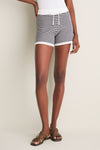 White and Black Villiers Knit Short