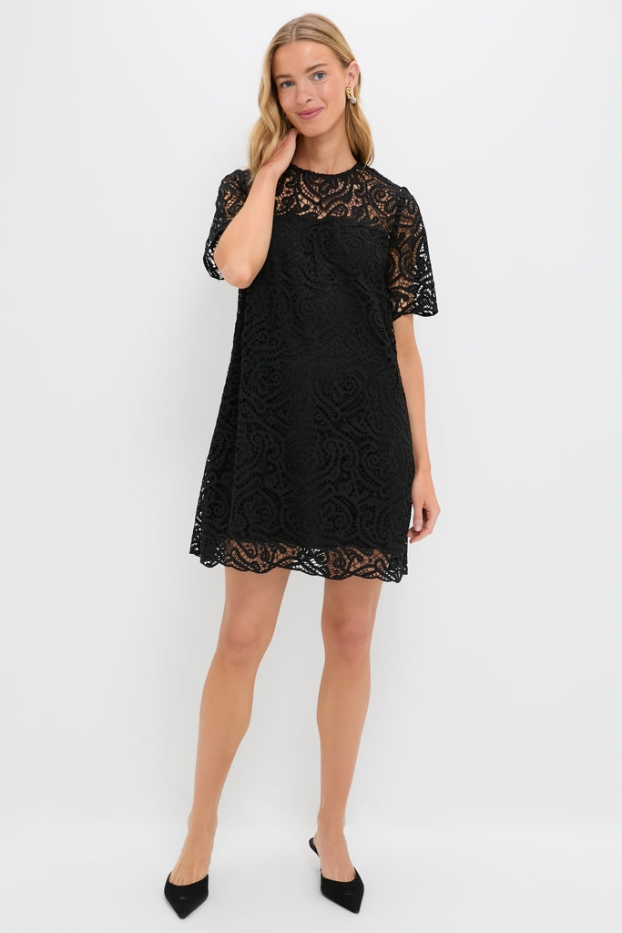 lucinda lace midi dress Black Lace Lucinda Dress