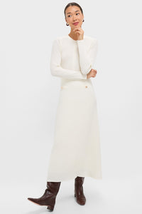 Ivory Knit Long Sleeve Ruby Dress