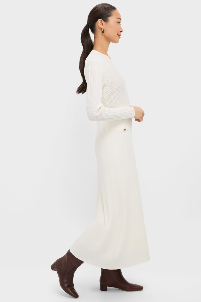 Ivory Knit Long Sleeve Ruby Dress | Pomander Place Ivory Knit Long Sleeve Ruby Dress | Pomander Place