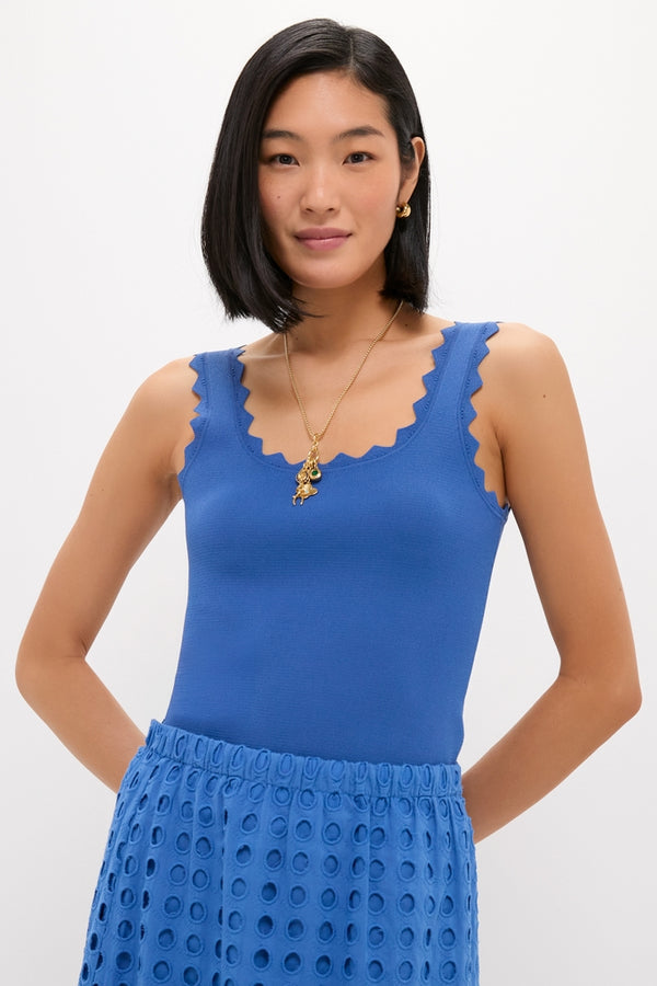 Cobalt Blue Ric Rac Compression Tank | Tuckernuck