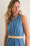 Butter Yellow Nautilus Buckle Belt