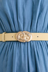 Butter Yellow Nautilus Buckle Belt