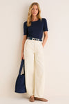 Navy and Red Woven Strap Belt