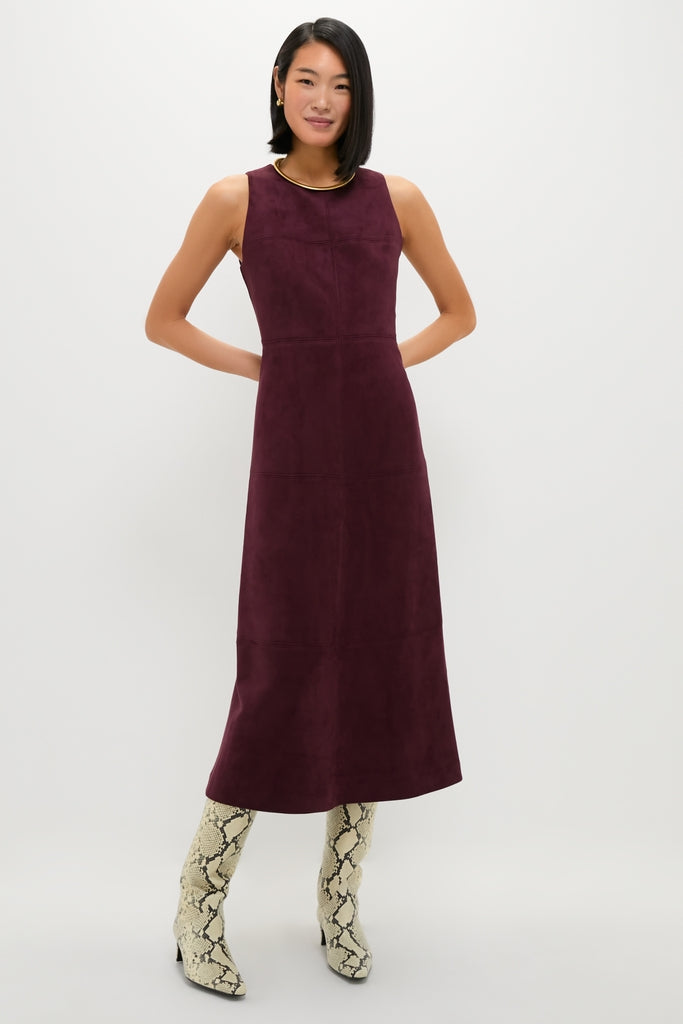 Tuckernuck Winetasting Vegan Suede Manon Dress Winetasting Suede / XL Tuckernuck Winetasting Vegan Suede Manon Dress Winetasting Suede / XL
