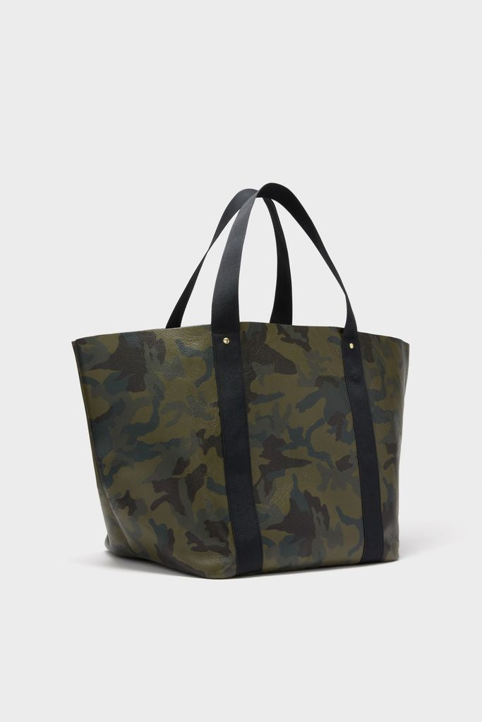 Camoflauge Big Daddy Tote with Red Monogram