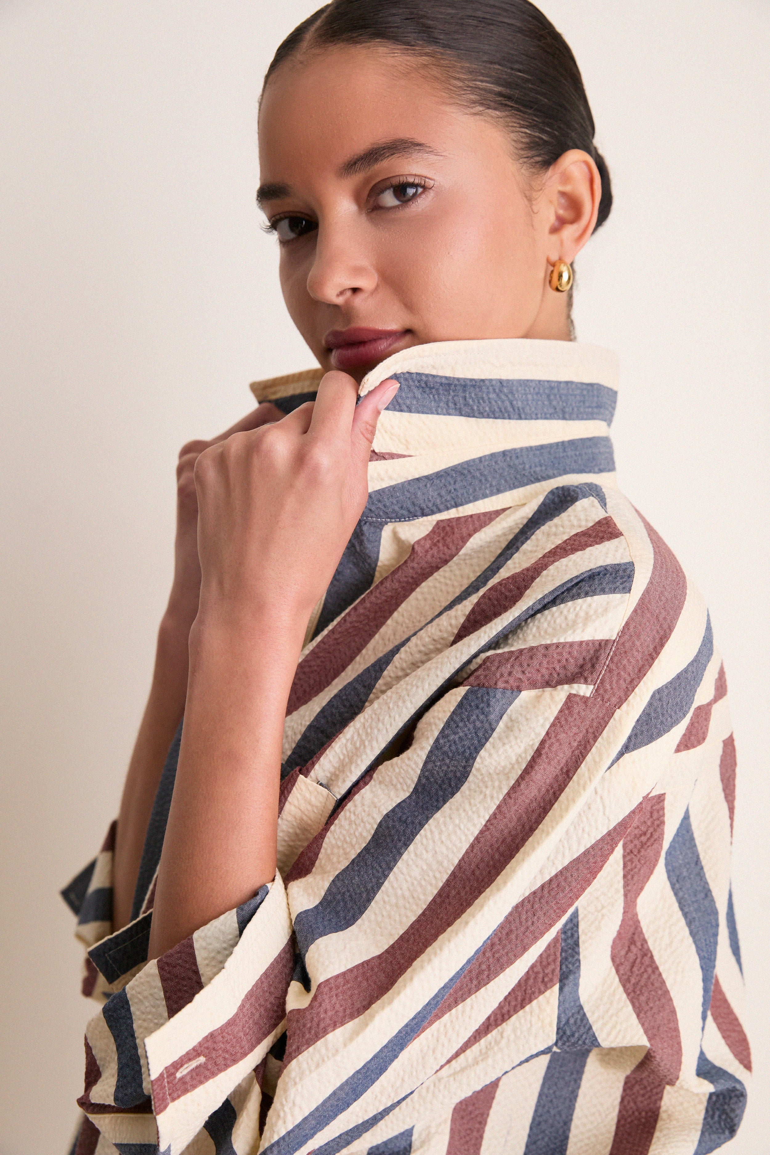 Boardwalk Stripe Seersucker Naples Coverup