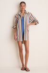 Boardwalk Stripe Seersucker Naples Coverup