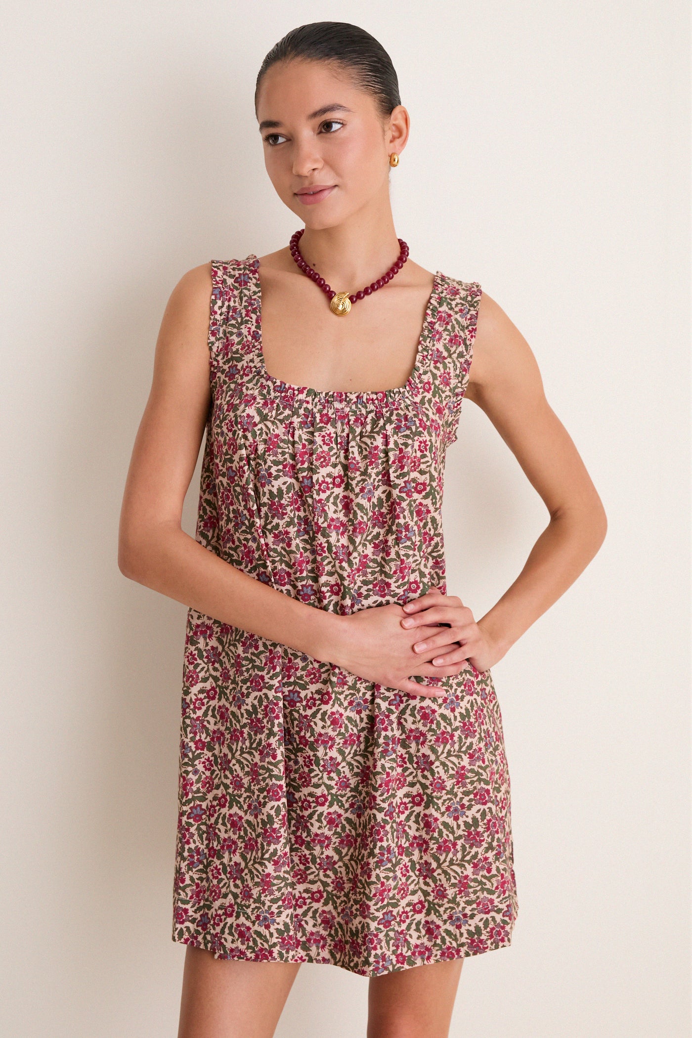 Framboise Floral Captiva Mini Dress