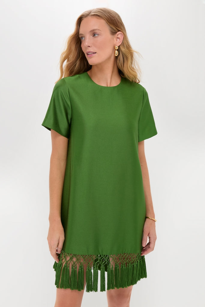 Tuckernuck Green Tassel Downing Dress Green / XL