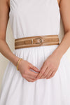 Natural Raffia Waist Belt